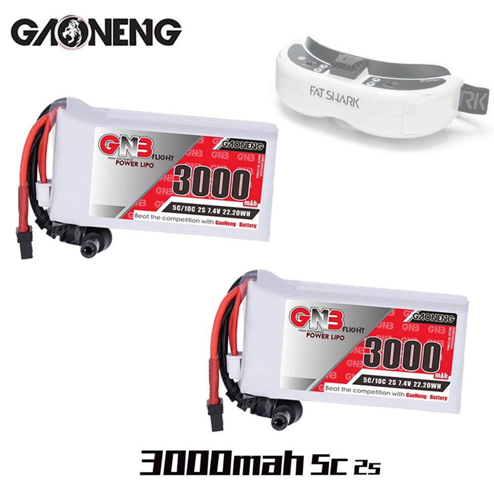 GNB 2S 7.4V 3000mAh 5C/10C Lip - Skyzone Sky04X Pro Oled Fpv Goggles review and price